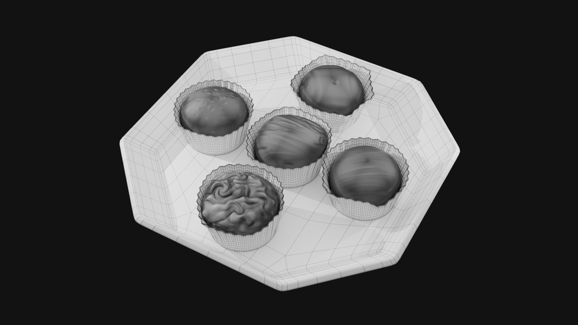 Cup Cake Dish 3D print model_7