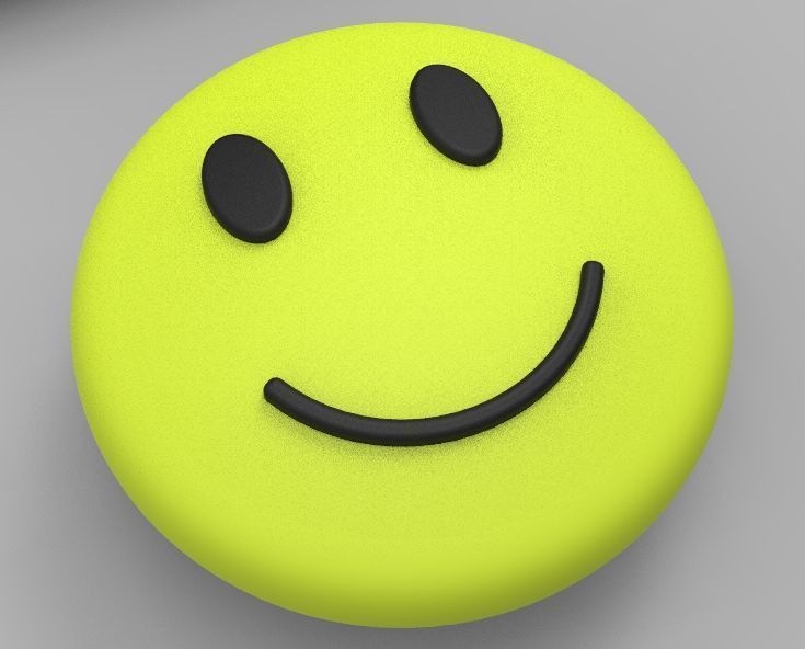 Smiling Face Mold Single 3D print model_40