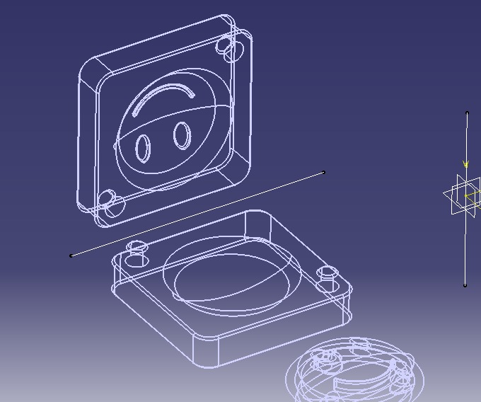 Smiling Face Mold Single 3D print model_20