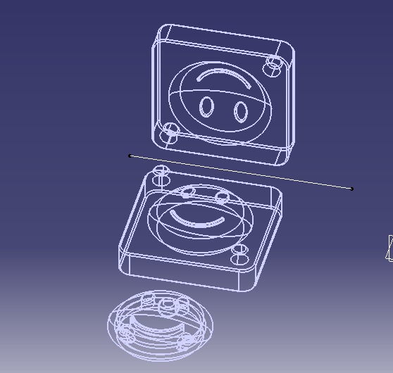 Smiling Face Mold Single 3D print model_8