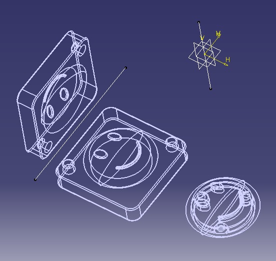 Smiling Face Mold Single 3D print model_12