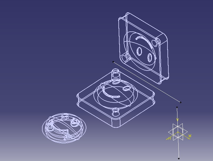Smiling Face Mold Single 3D print model_6