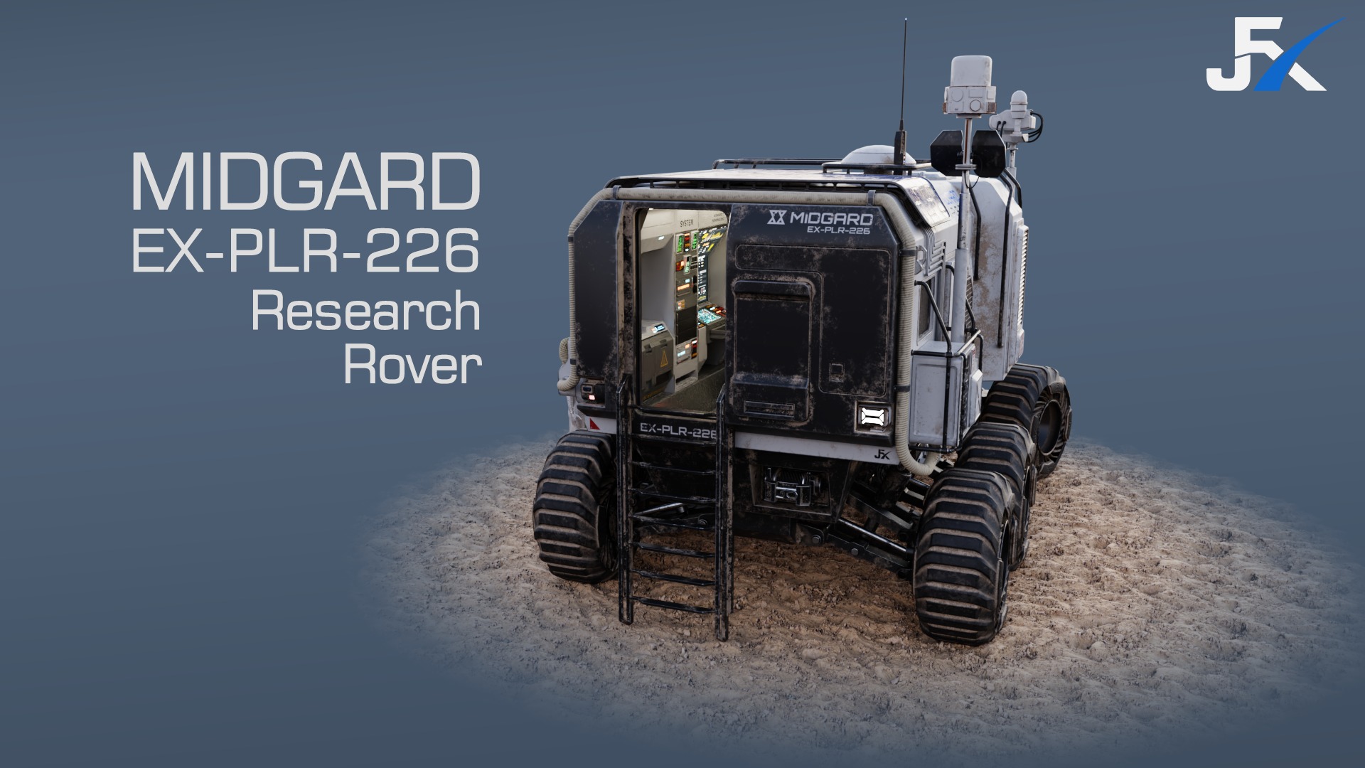 PBR-Unreal-Midgard Expedition Vehicle Rover Low-poly 3D model_11