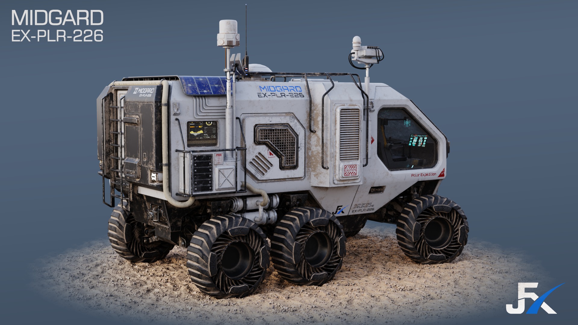PBR-Unreal-Midgard Expedition Vehicle Rover Low-poly 3D model_6