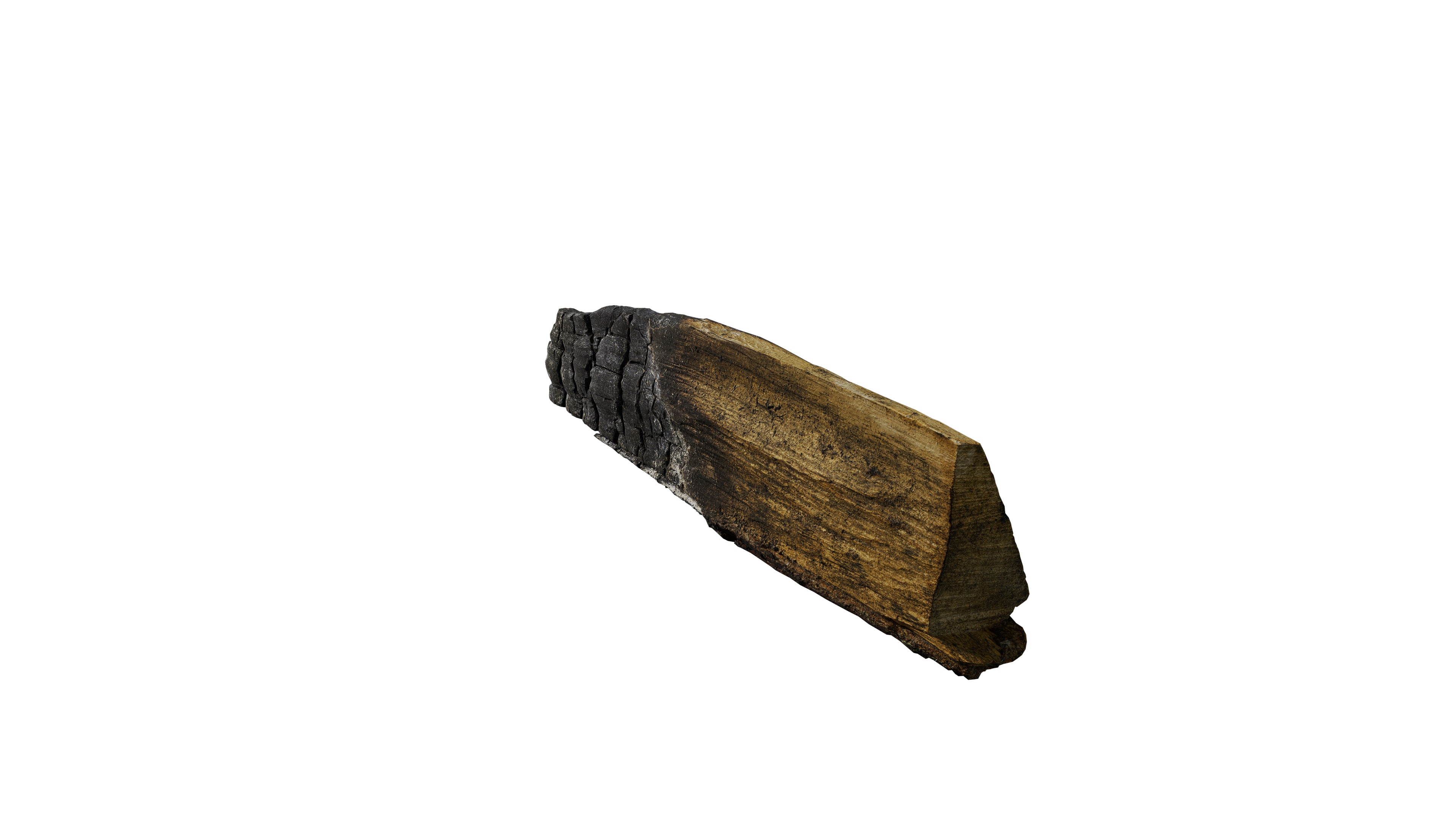 Burnt Firewood Free low-poly 3D model_7