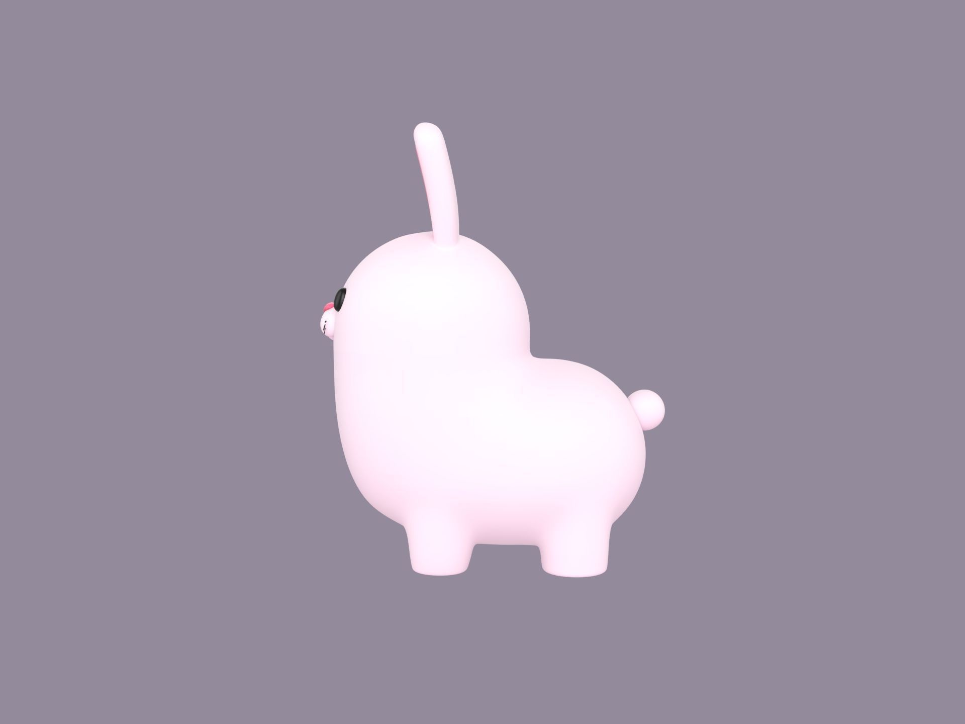Bunny Character 3D model_7