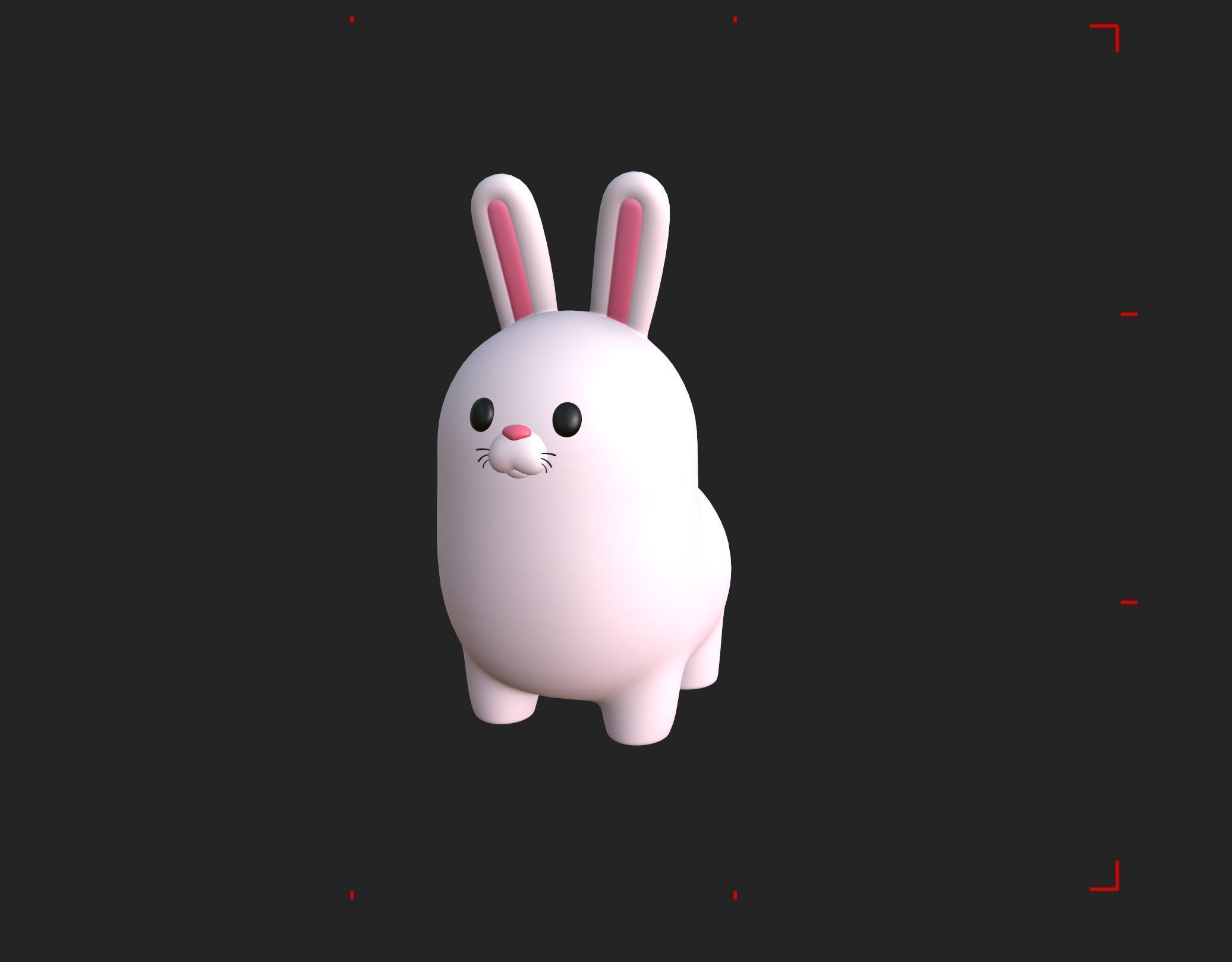 Bunny Character 3D model_10