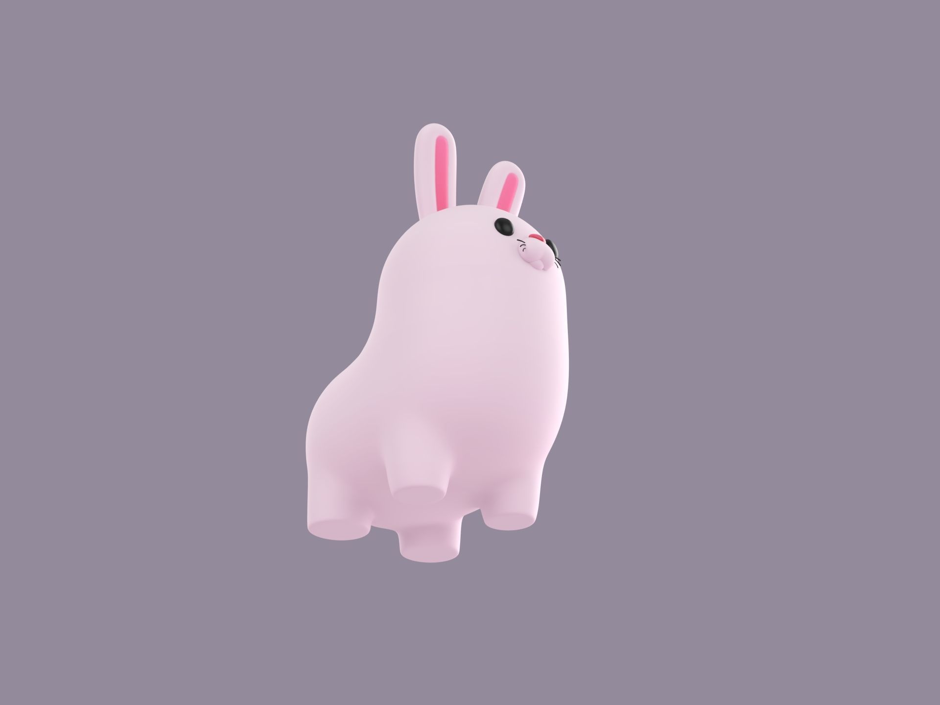 Bunny Character 3D model_2