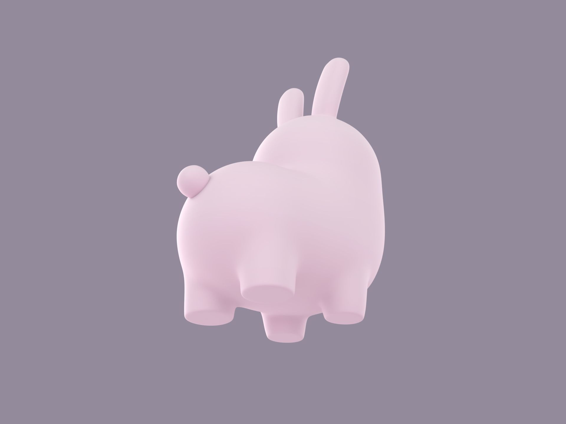 Bunny Character 3D model_4