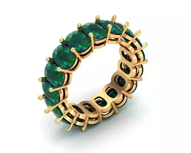 cushion stones band gold and silver