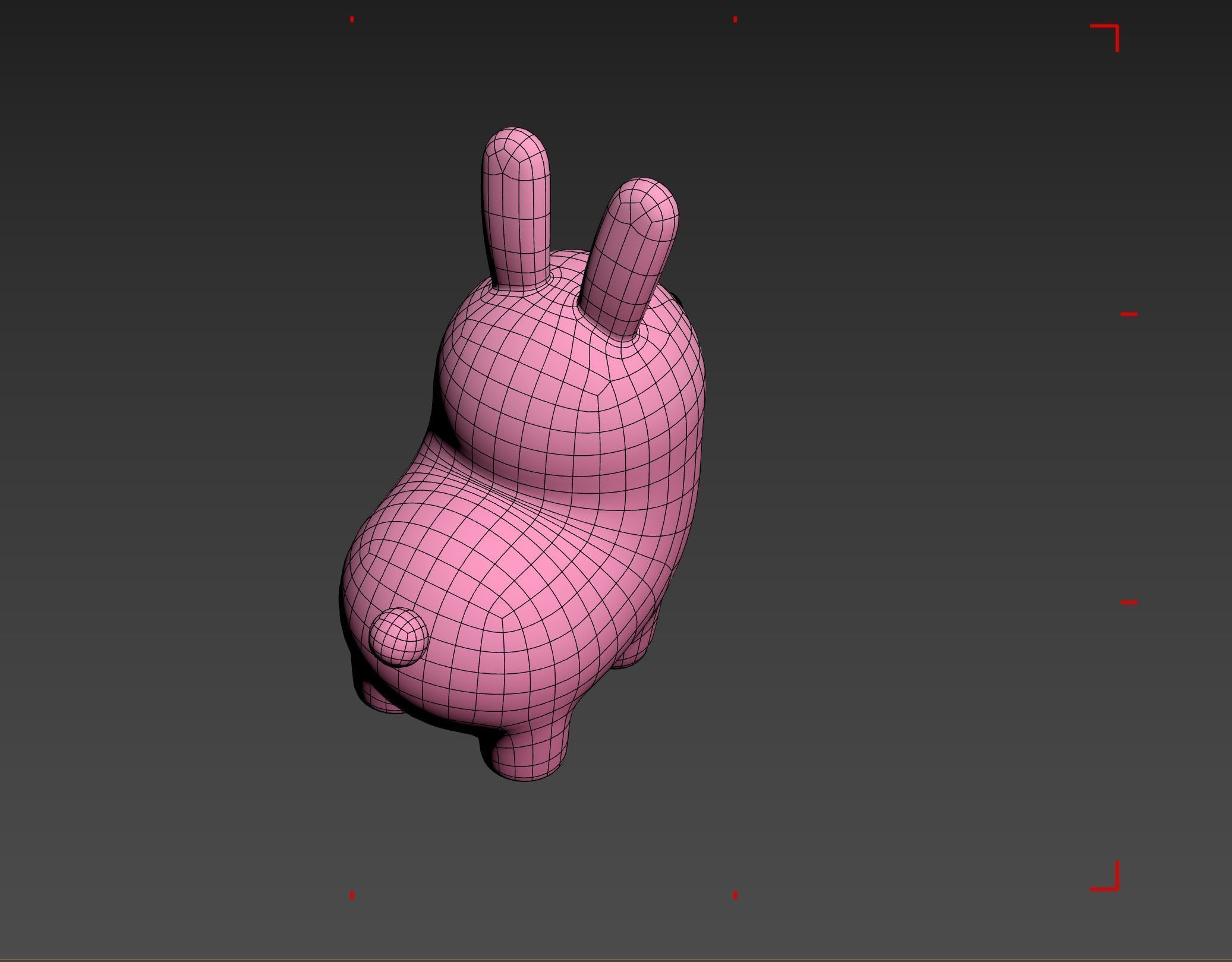 Pink Bunny Character 3D model_28
