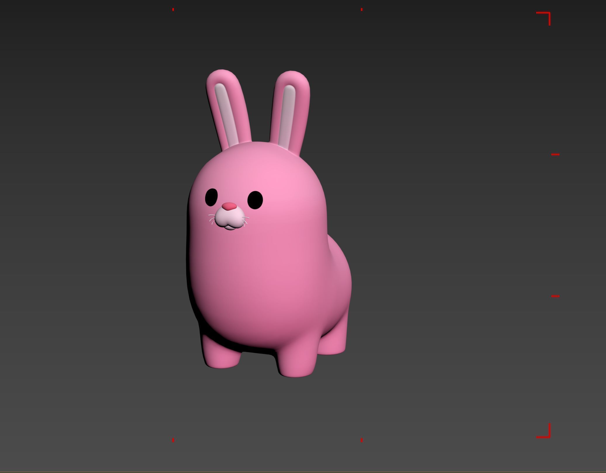 Pink Bunny Character 3D model_21