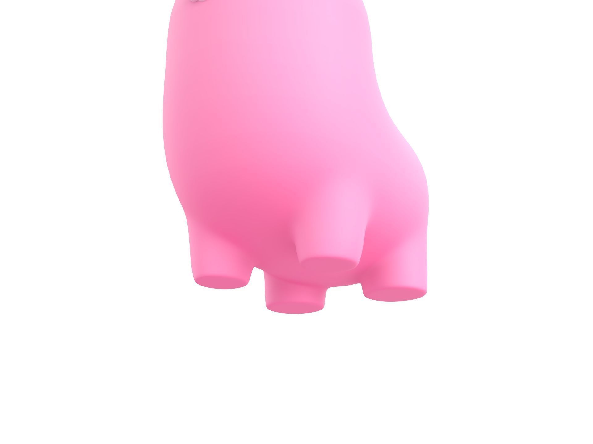 Pink Bunny Character 3D model_8