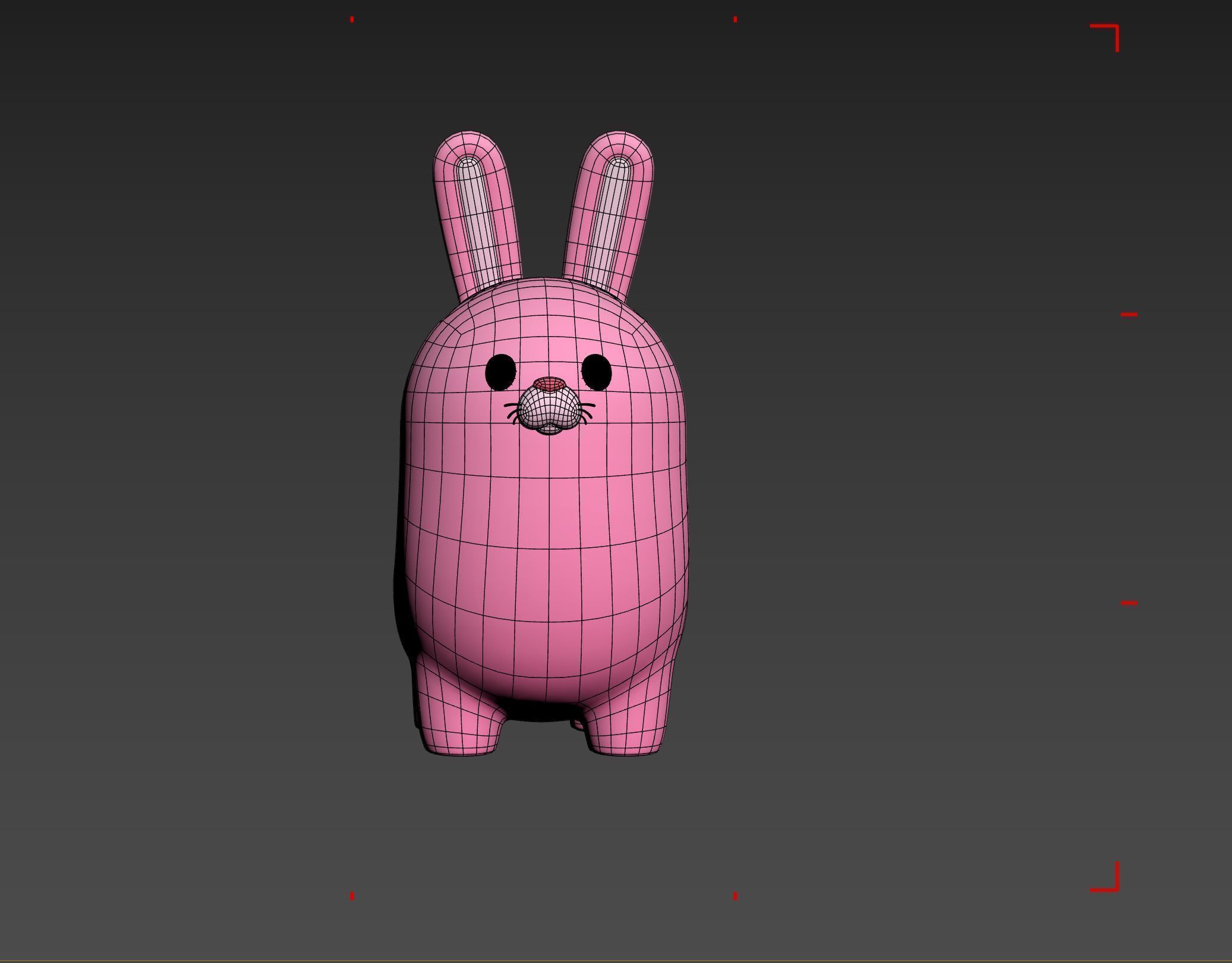 Pink Bunny Character 3D model_24