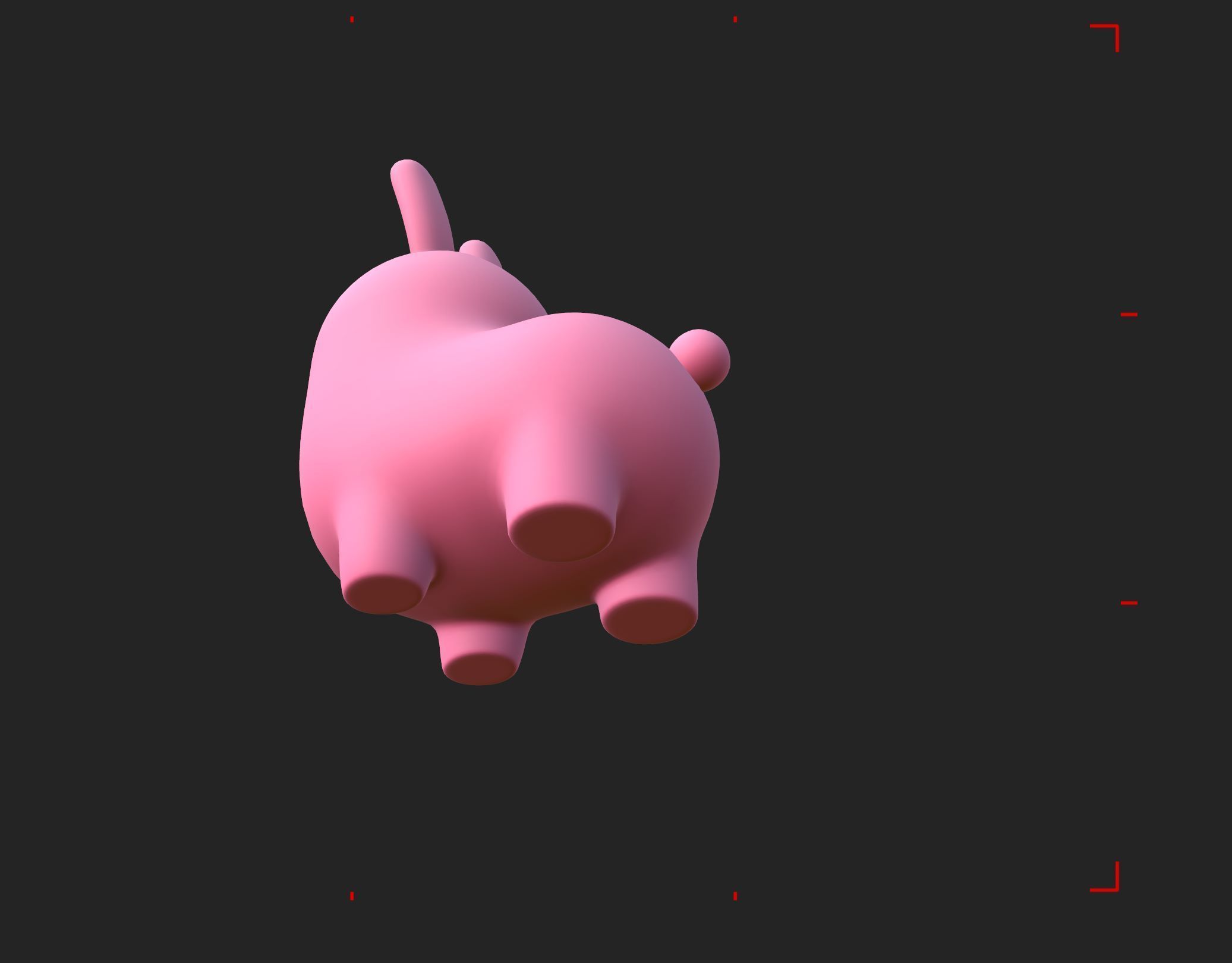 Pink Bunny Character 3D model_16