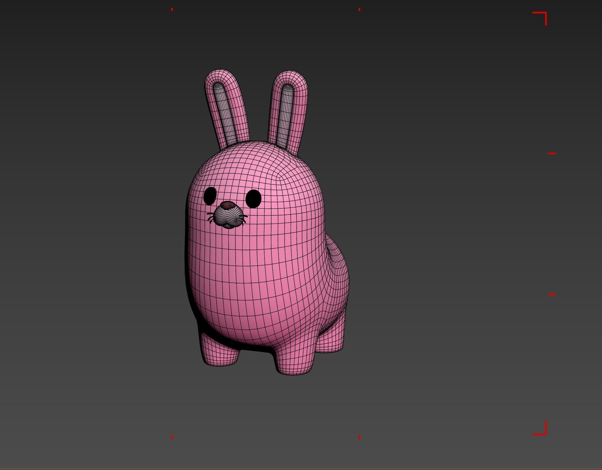 Pink Bunny Character 3D model_23