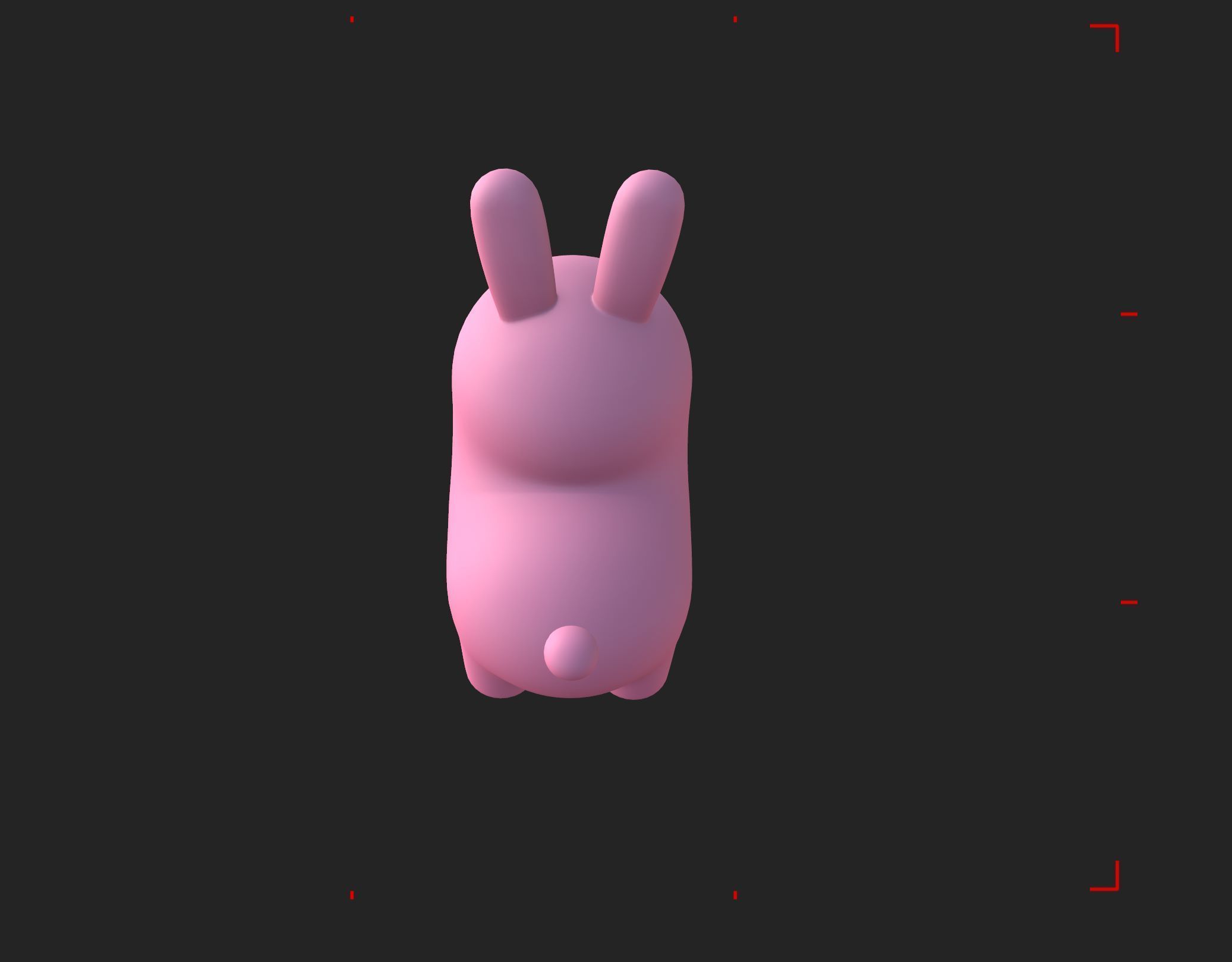 Pink Bunny Character 3D model_15