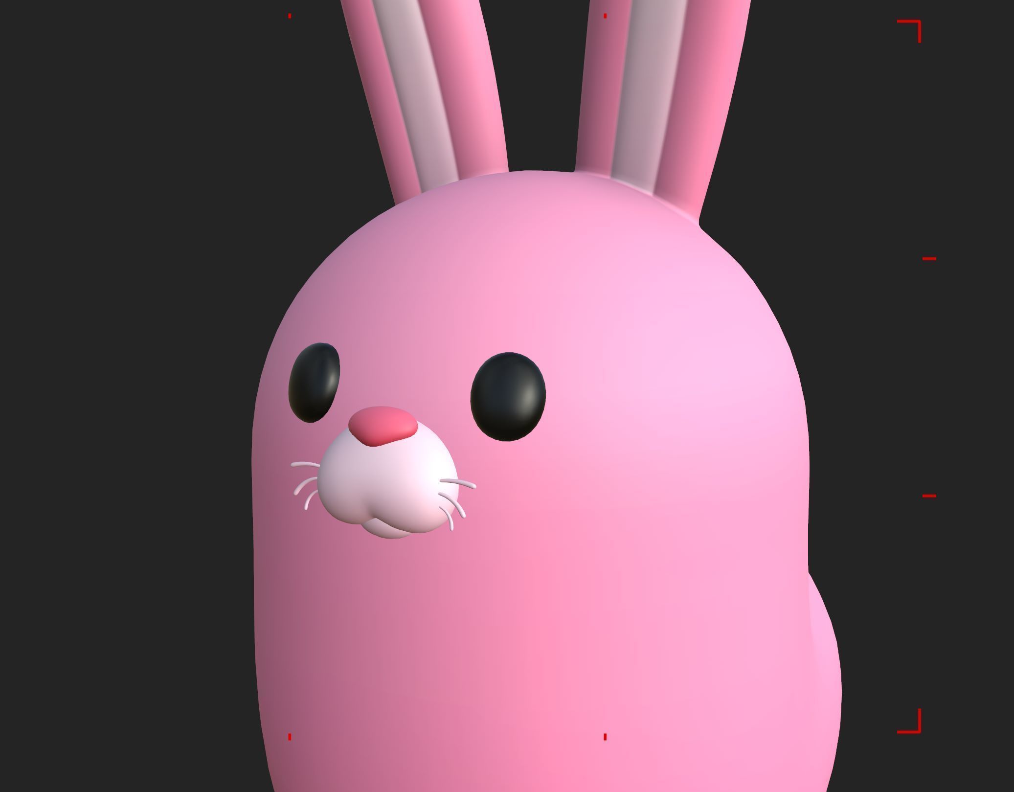 Pink Bunny Character 3D model_19