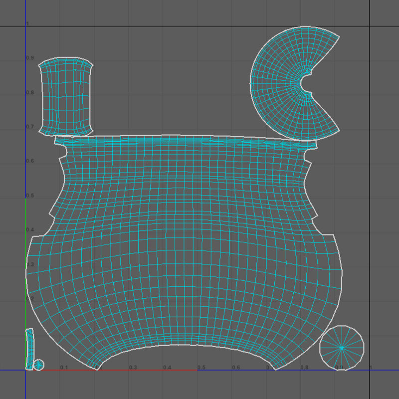 Medieval Jug V01 Low-poly 3D model_11