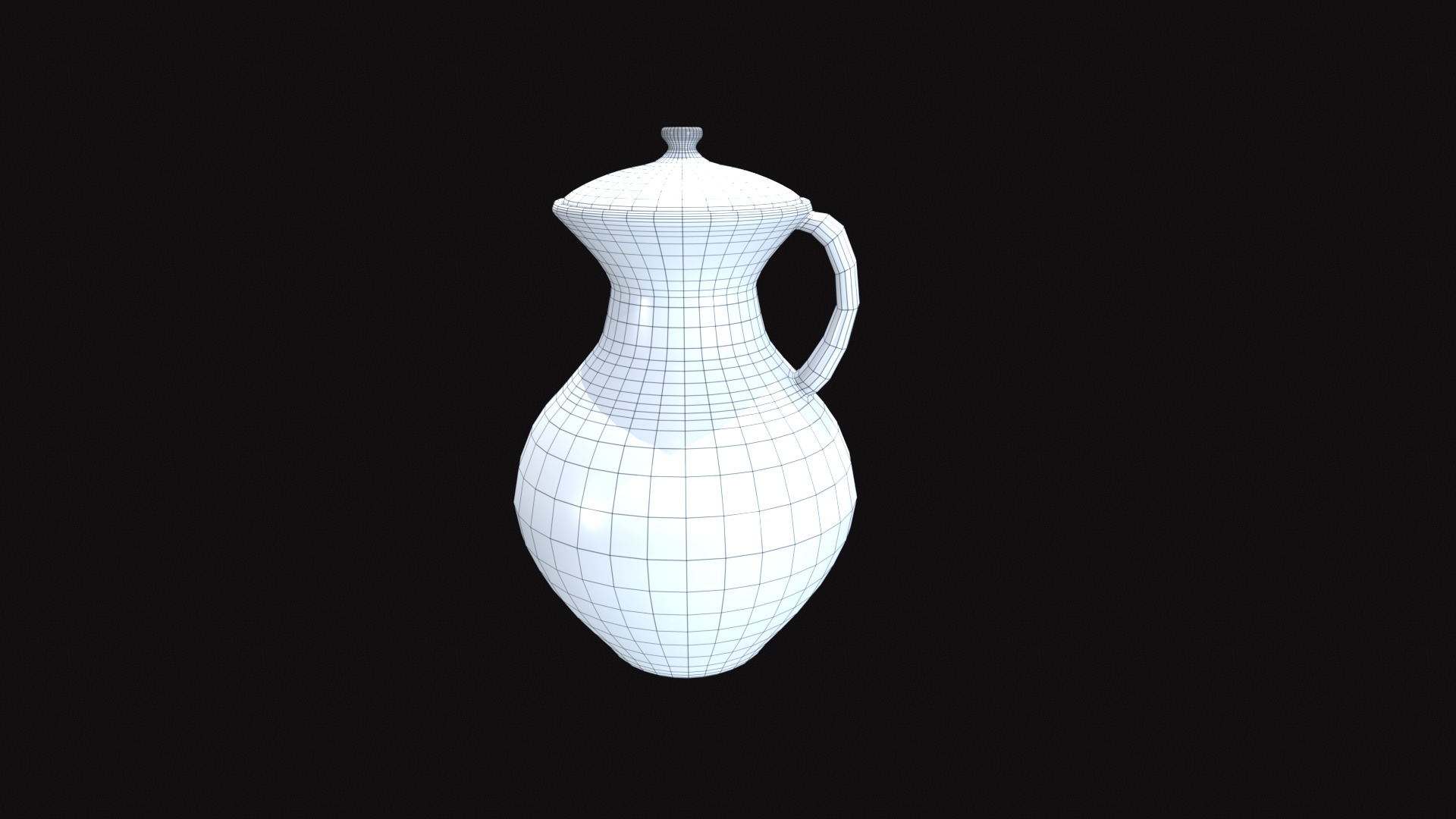 Medieval Jug V01 Low-poly 3D model_10