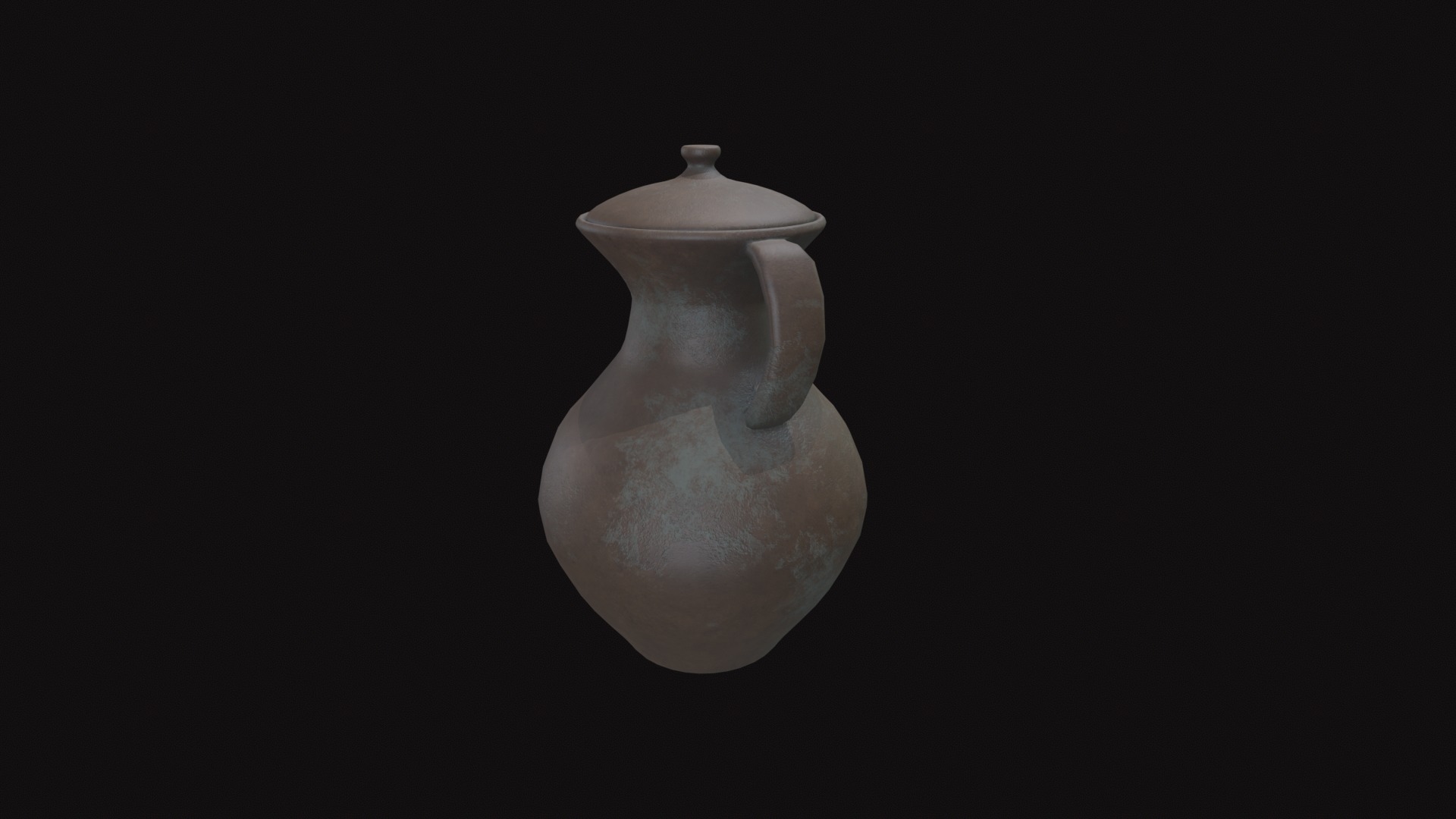 Medieval Jug V01 Low-poly 3D model_7