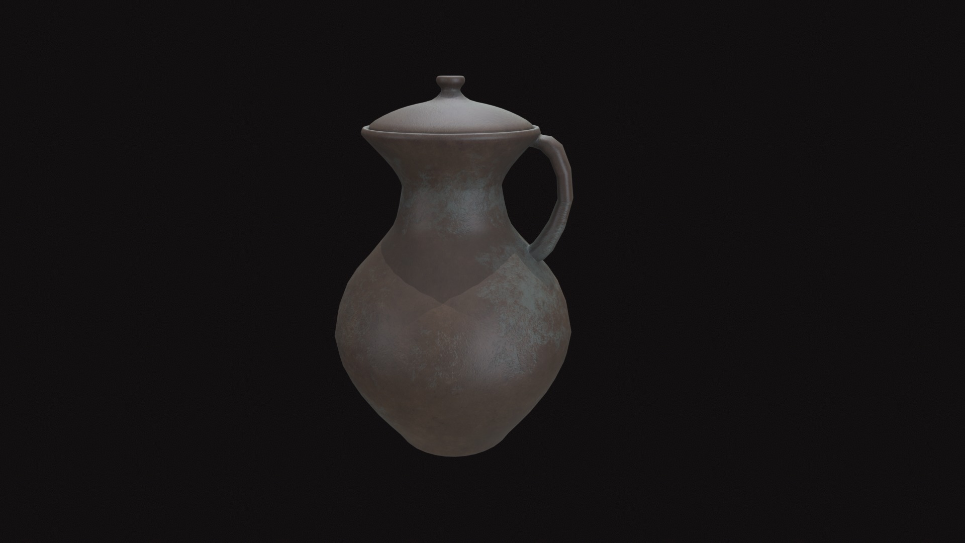 Medieval Jug V01 Low-poly 3D model_3