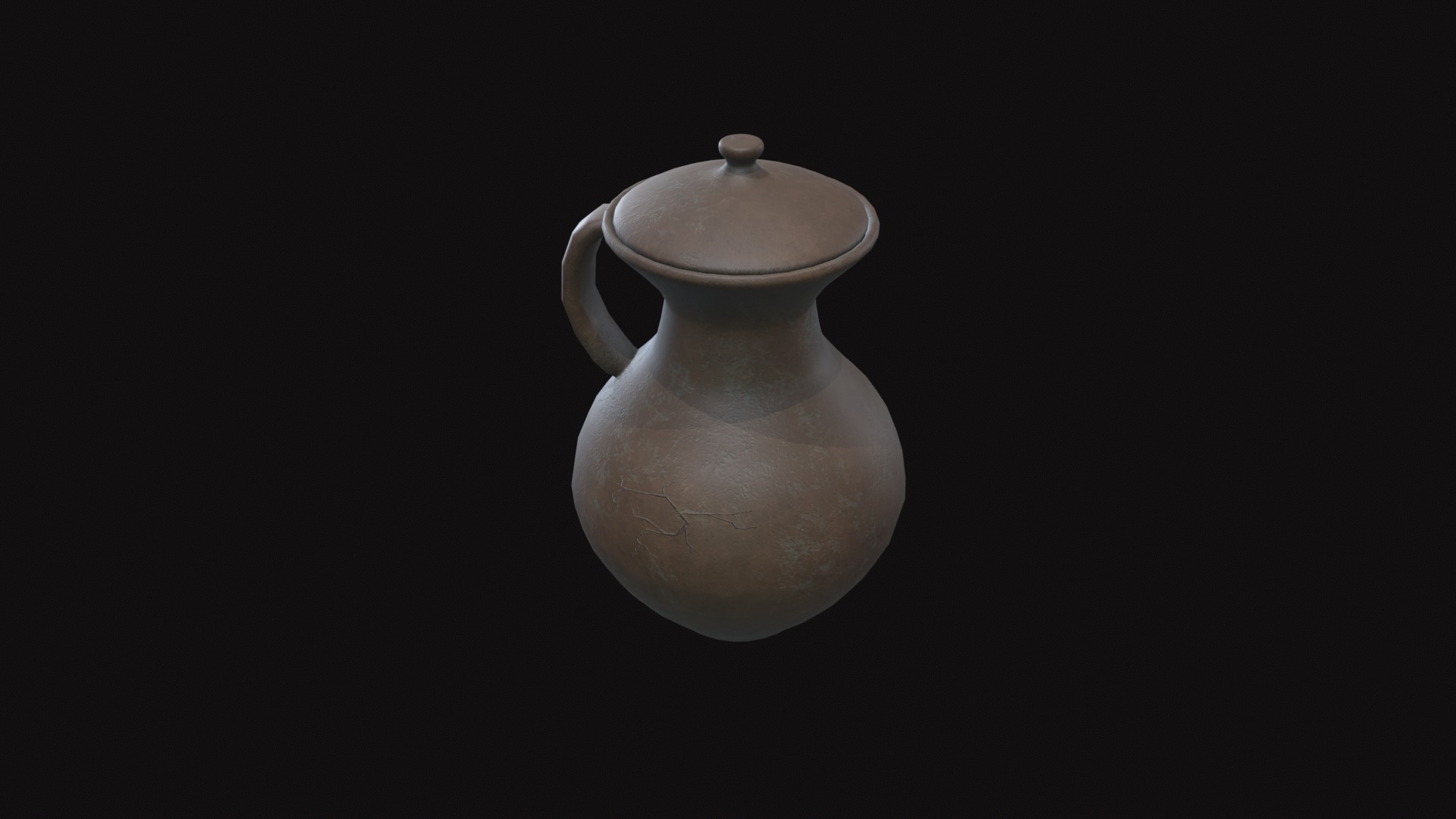 Medieval Jug V01 Low-poly 3D model_8