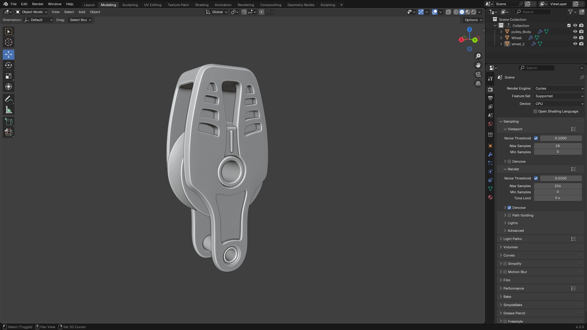 Rope Pulley 3D model_22