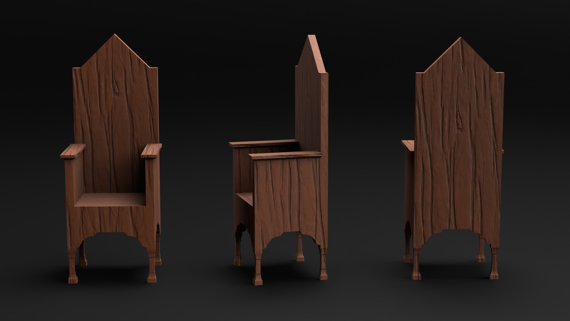 Magical and Wizard Classroom Furniture 3D model_1