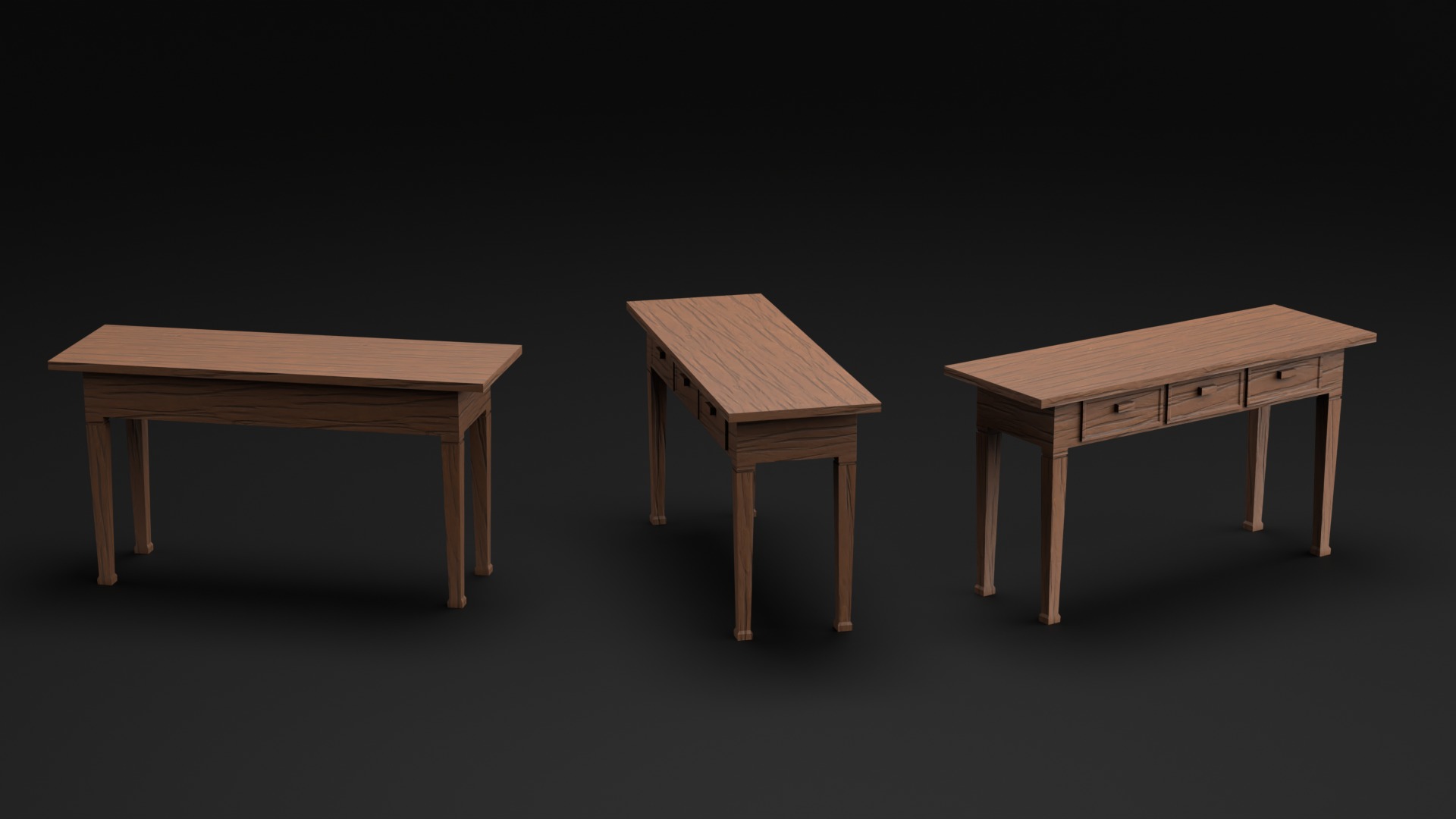 Magical and Wizard Classroom Furniture 3D model_5