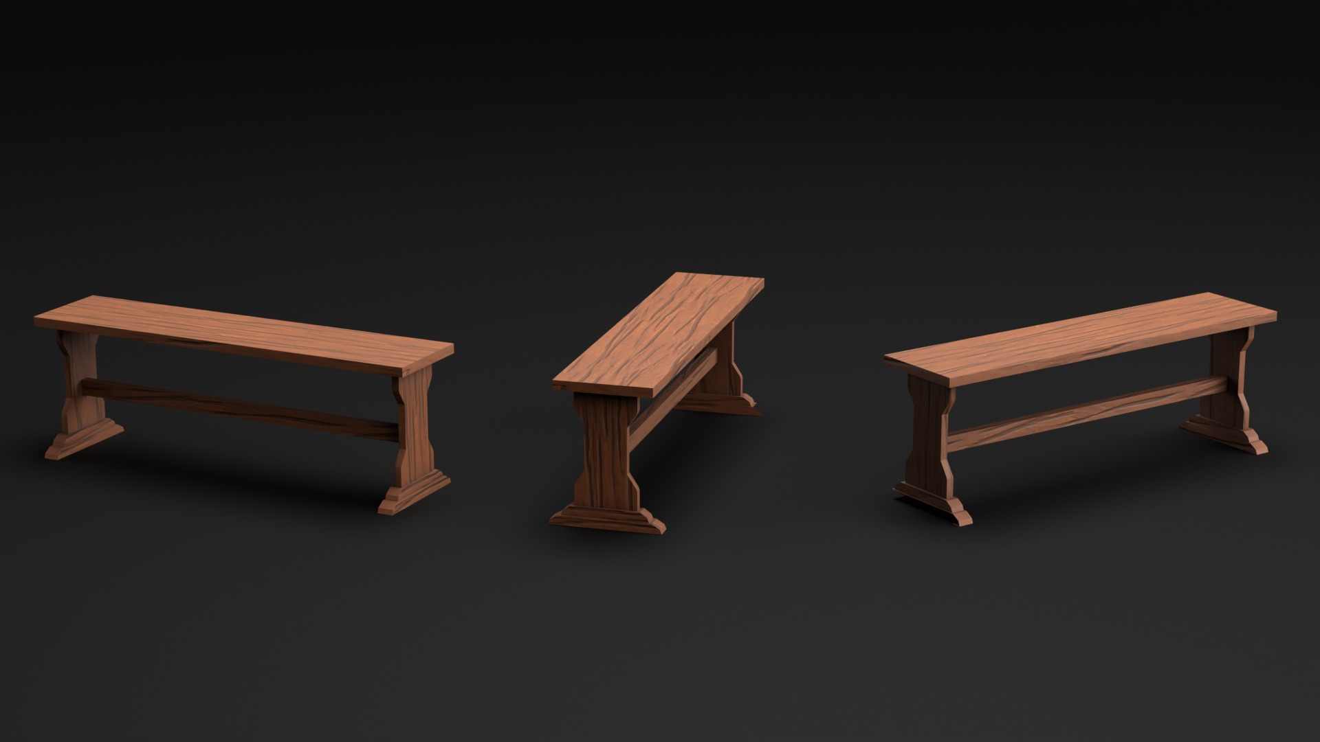 Magical and Wizard Classroom Furniture 3D model_4