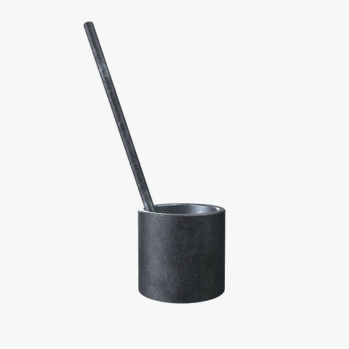 Medieval Mortar V01 Low-poly 3D model