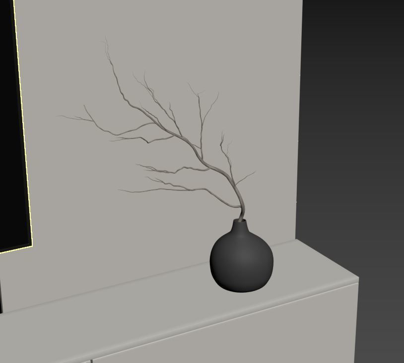 Tv Wall Set 13 3D model_10