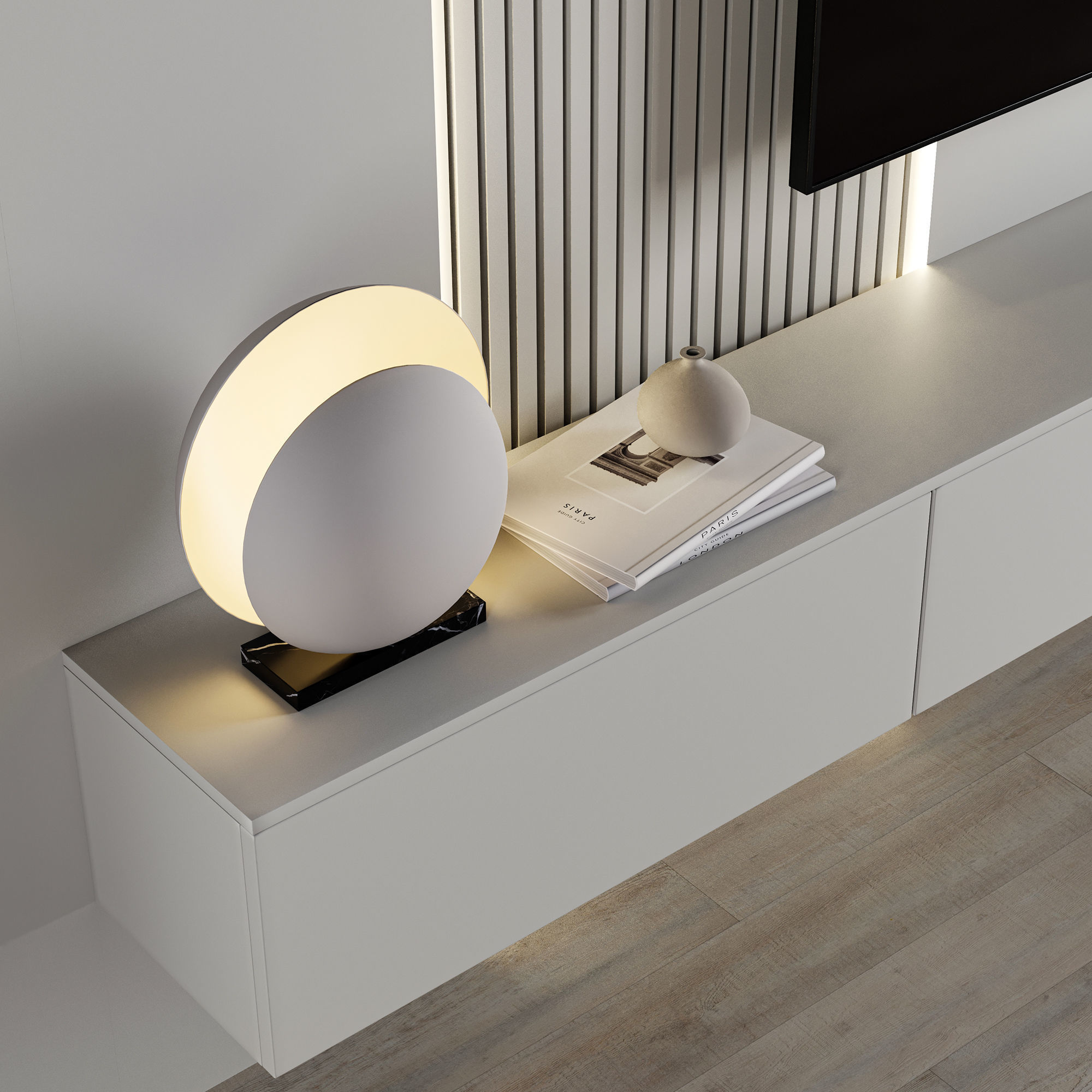 Tv Wall Set 13 3D model_2