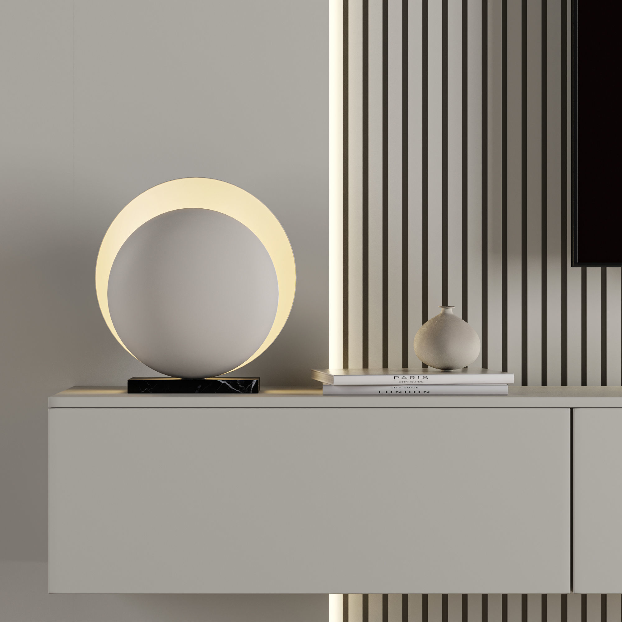 Tv Wall Set 13 3D model_4