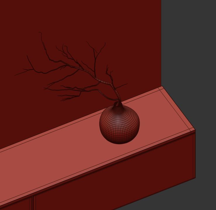 Tv Wall Set 13 3D model_15