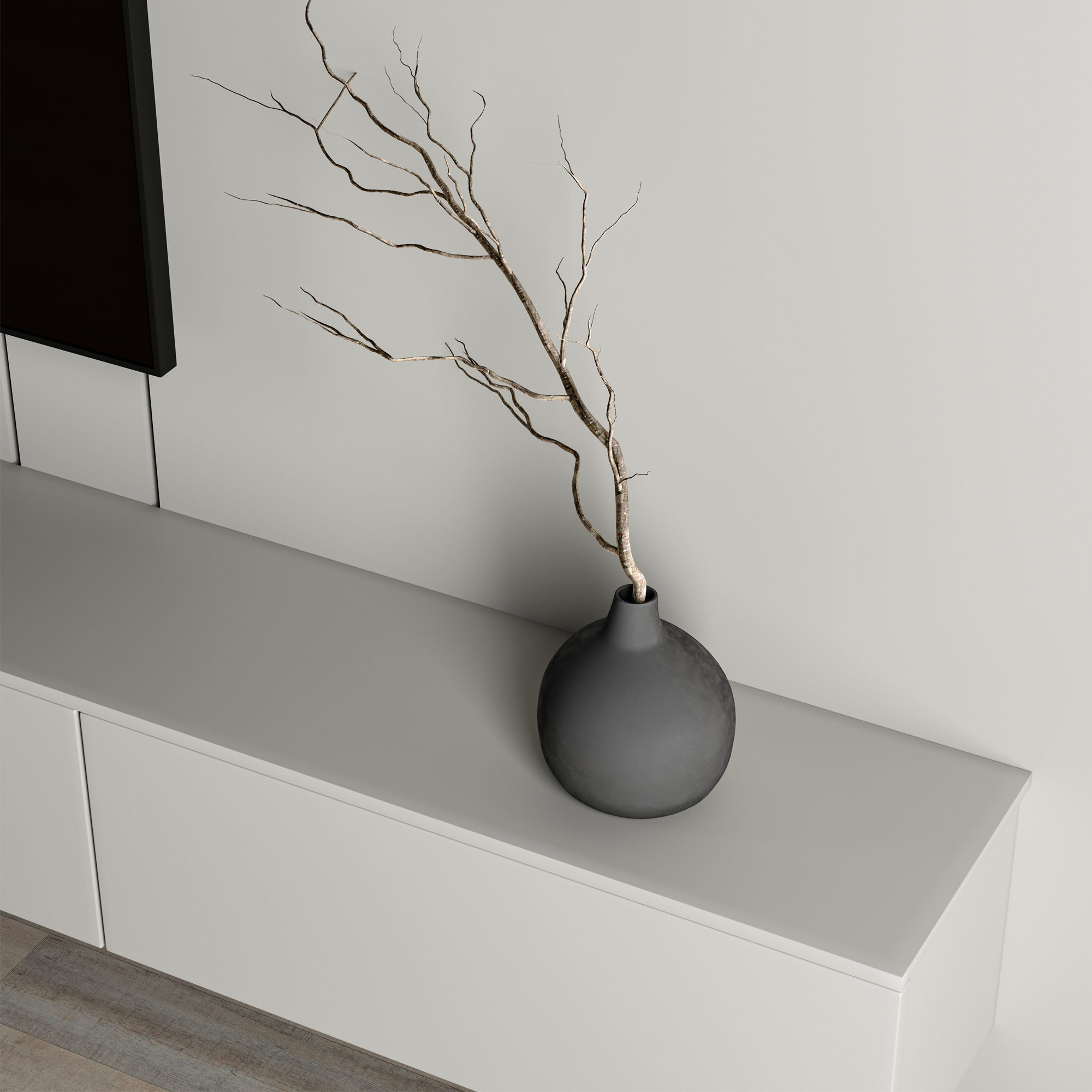 Tv Wall Set 13 3D model_3