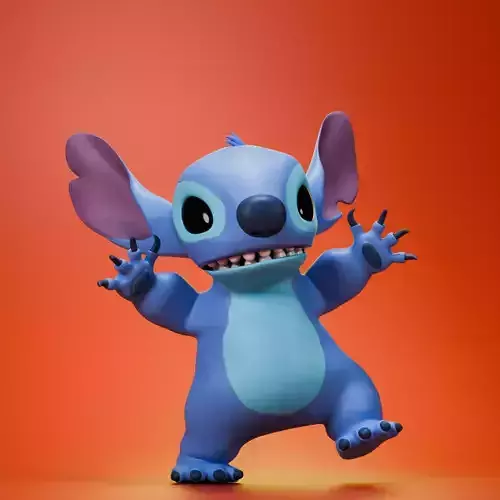 Stitch Fanart 3D model