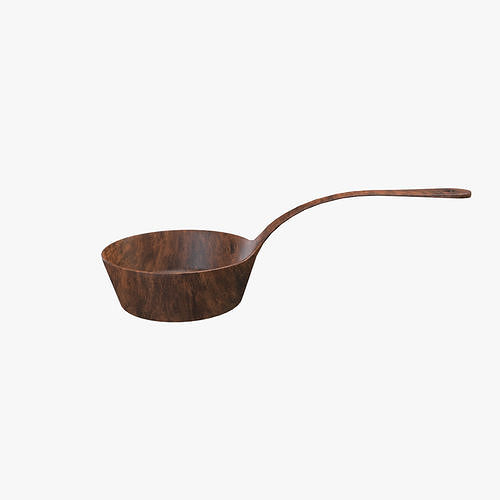 Medieval Spoon Low-poly 3D model