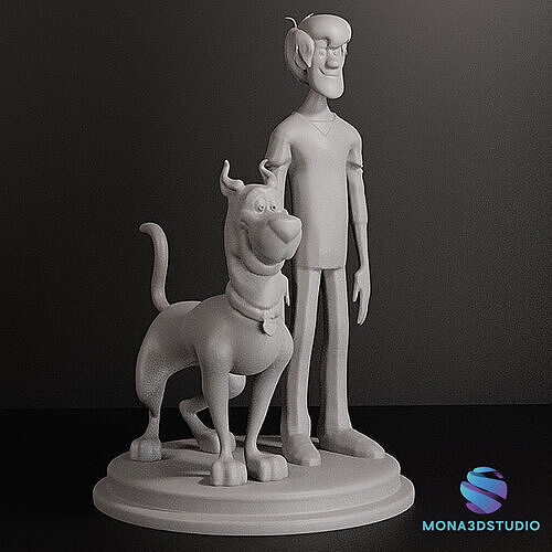 SCOOBY DOO AND SHAGGY 3D print model