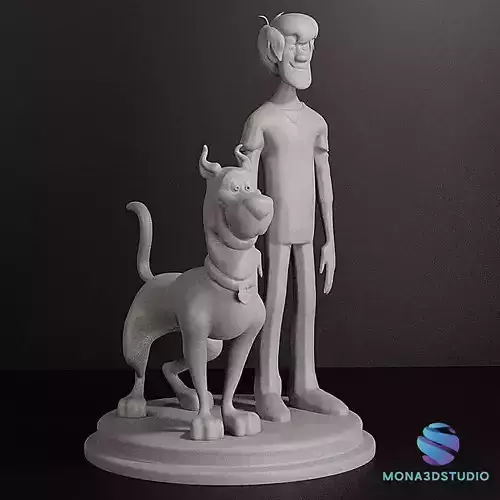 SCOOBY DOO AND SHAGGY 3D print model