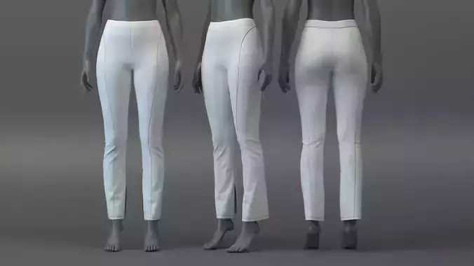 Flared Leggings with side zip