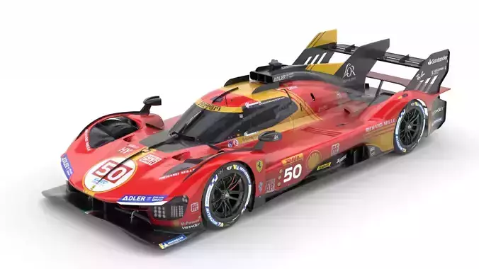 Ferrari 499p WEC 2024 3D model
