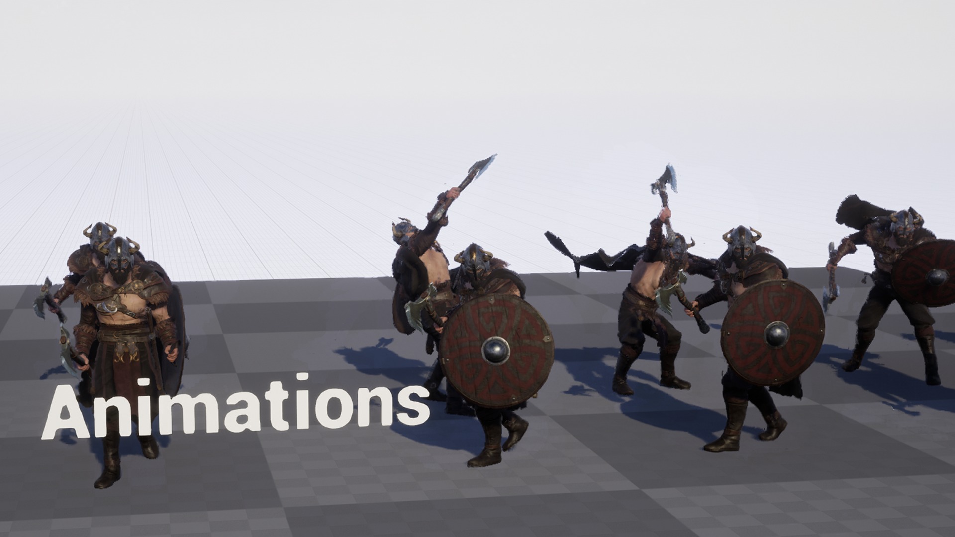 Viking Warrior  Low-poly 3D model_12