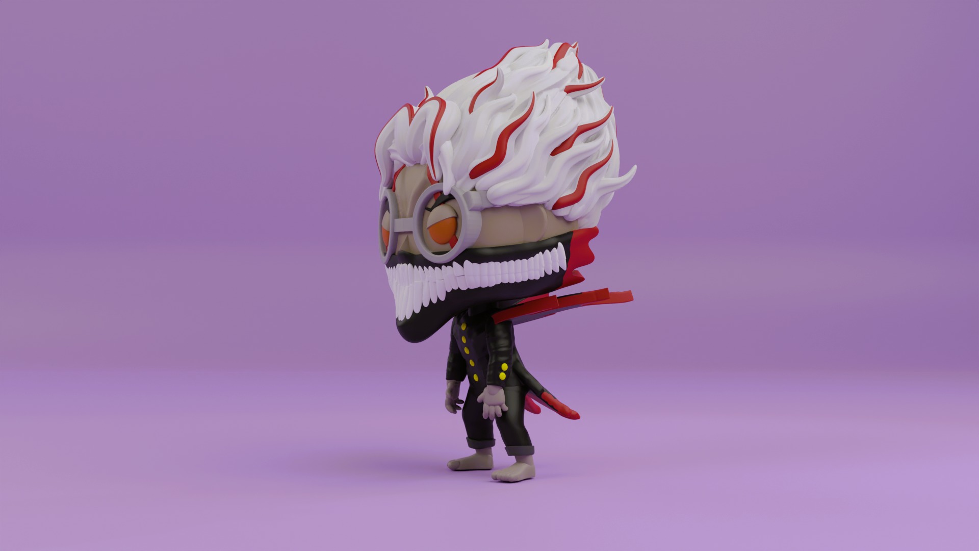 okarun turbo granny form funko pop from dandadan 3D print model_3