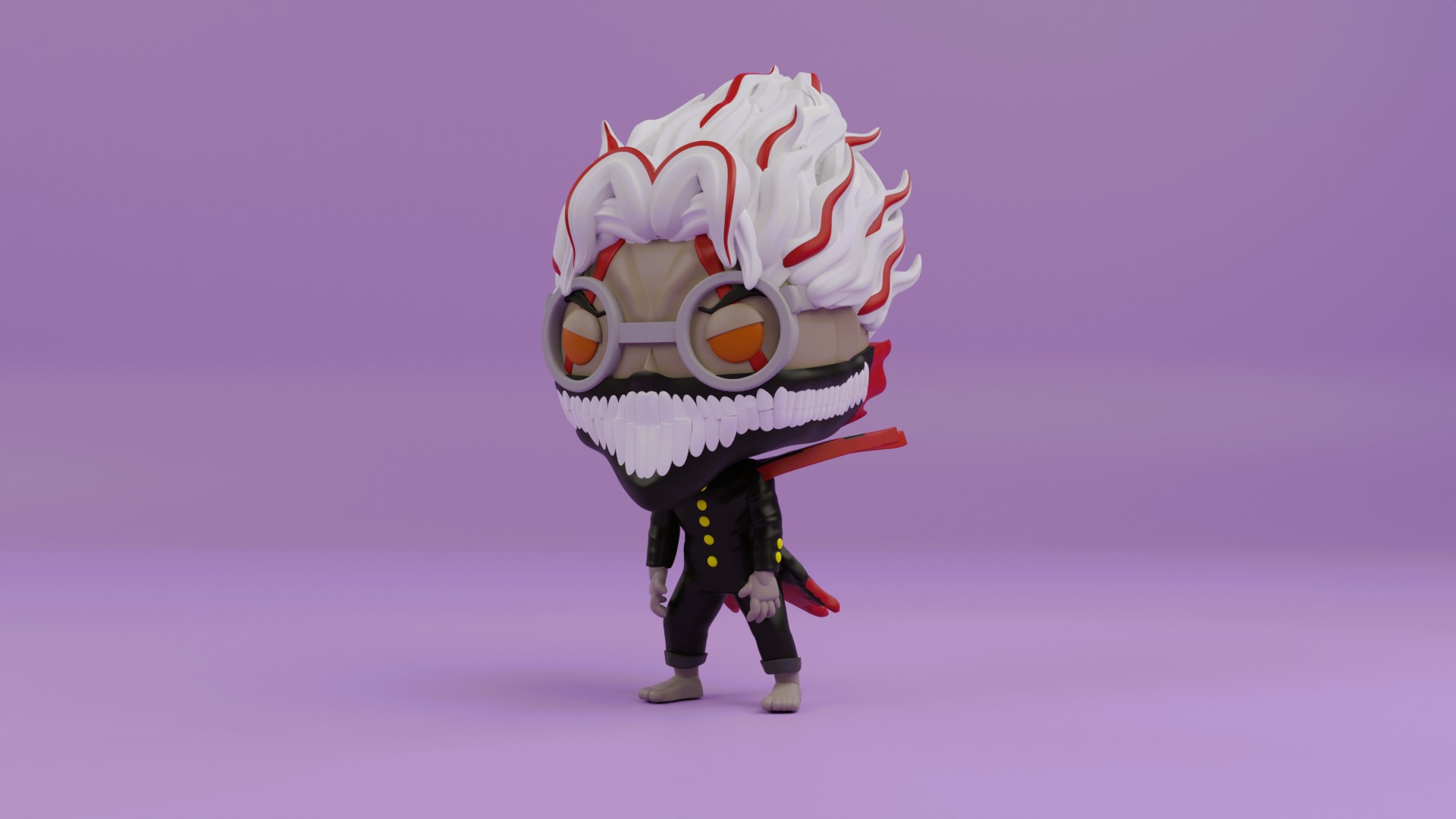 okarun turbo granny form funko pop from dandadan 3D print model_4
