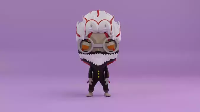  okarun turbo granny form funko pop from dandadan 3D print model