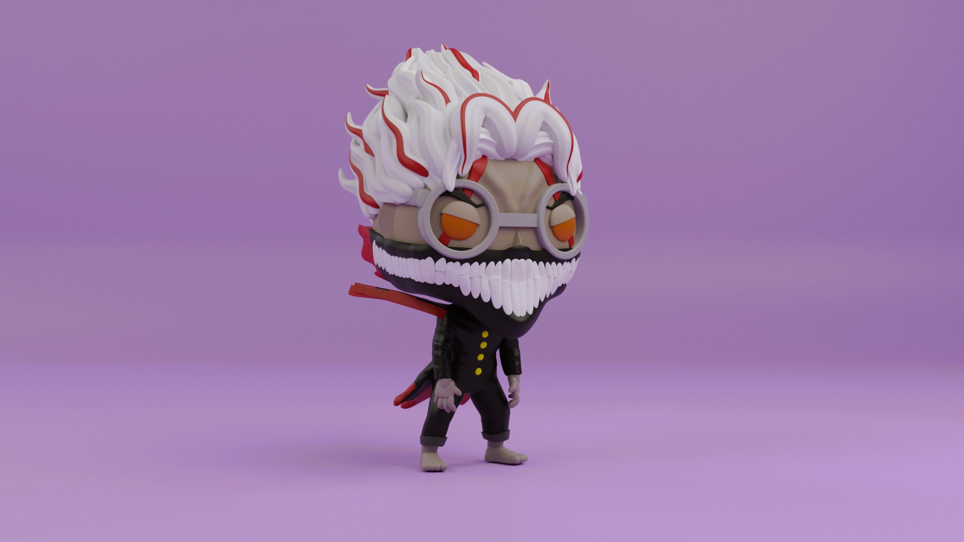 okarun turbo granny form funko pop from dandadan 3D print model_6
