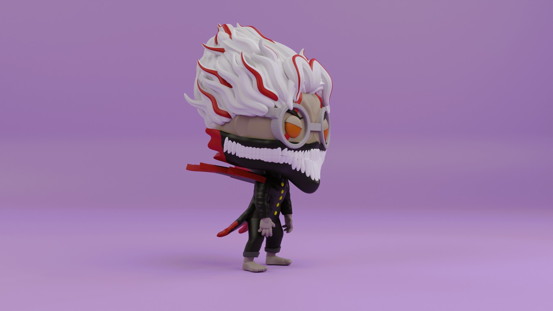 okarun turbo granny form funko pop from dandadan 3D print model_7