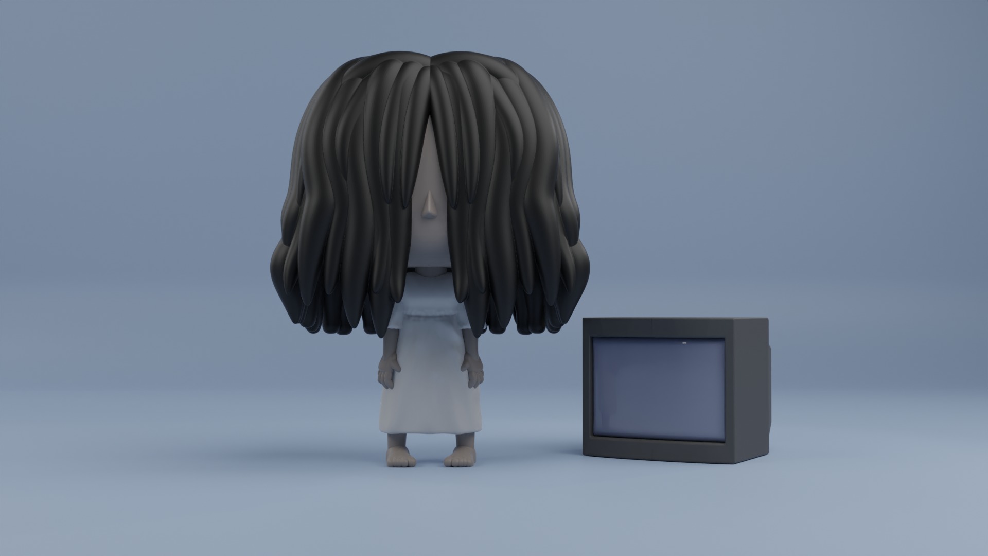 okarun turbo granny form funko pop from dandadan 3D print model_2